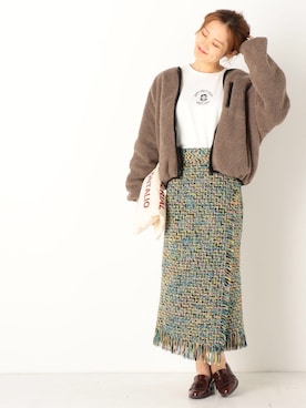 「archives（アルシーヴ）のアイテム（ジャケット/アウター）」を使った、archivesさん（レディース・158cm）の秋コーディネート