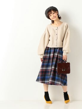 「archives（アルシーヴ）のアイテム（帽子）」を使った、archivesさん（レディース・163cm）の秋コーディネート