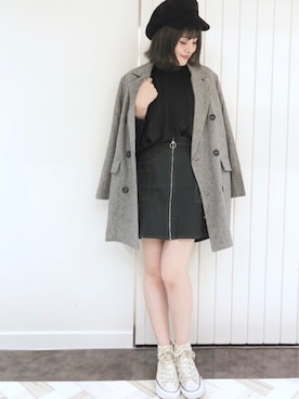 「archives（アルシーヴ）のアイテム（帽子）」を使った、archivesさん（レディース・155cm）の秋コーディネート