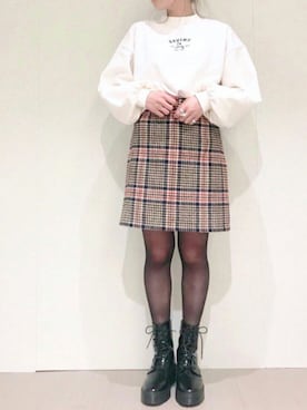 「archives（アルシーヴ）のアイテム（ブーツ）」を使った、archivesさん（レディース・163cm）の秋コーディネート