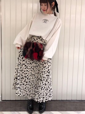 「archives（アルシーヴ）のアイテム（ブーティ）」を使った、archivesさん（レディース・158cm）の冬コーディネート