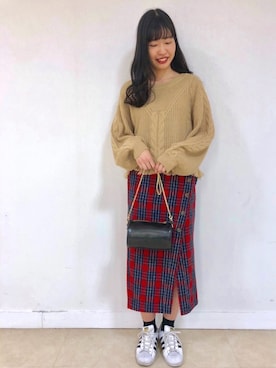「ざっくりニット」｜archivesさん（レディース・158cm）の冬コーディネート