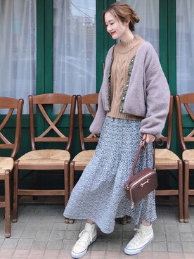 「archives（アルシーヴ）のアイテム（ブルゾン）」を使った、archivesさん（レディース・158cm）の冬コーディネート
