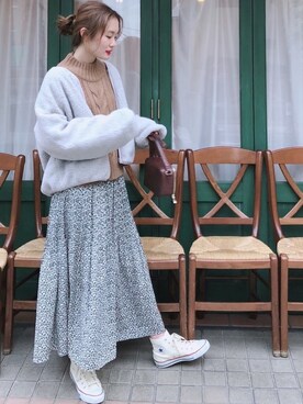 「archives（アルシーヴ）のアイテム（ブルゾン）」を使った、archivesさん（レディース・158cm）の冬コーディネート