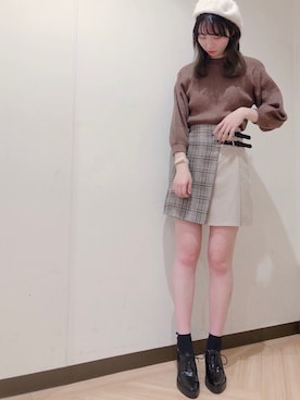 「archives（アルシーヴ）のアイテム（ブーティ）」を使った、archivesさん（レディース・158cm）の冬コーディネート