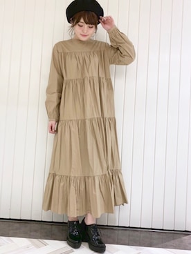 「archives（アルシーヴ）のアイテム（ブーティ）」を使った、archivesさん（レディース・158cm）の冬コーディネート