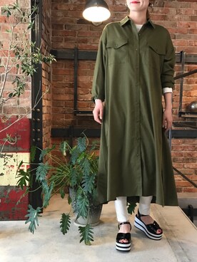 「archives e'pice（アルシーヴエピス）のアイテム（ワンピース/ドレス）」を使った、archivesさん（レディース・158cm）の春コーディネート