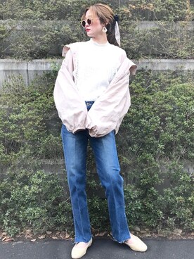 「archives e'pice（アルシーヴエピス）のアイテム（ジャケット/アウター）」を使った、archivesさん（レディース・158cm）の春コーディネート
