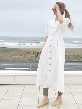 「archives e'pice（アルシーヴエピス）のアイテム（ワンピース/ドレス）」を使った、archivesさん（レディース・158cm）の春コーディネート