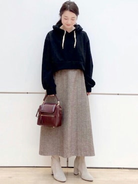 「archives（アルシーヴ）のアイテム（ブーツ）」を使った、archivesさん（レディース・158cm）の秋コーディネート