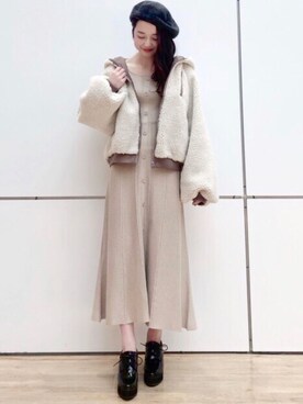 「archives（アルシーヴ）のアイテム（帽子）」を使った、archivesさん（レディース・158cm）の秋コーディネート
