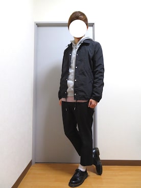 「Dr. Martens（ドクターマーチン）のDr.Martens (ドクターマーチン)/1461 3EYE GIBSON SHOES（その他シューズ）」を使った、Mr.Aさん（メンズ・172cm）の冬コーディネート