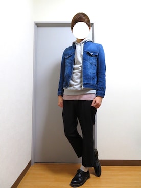 「Dr. Martens（ドクターマーチン）のDr.Martens (ドクターマーチン)/1461 3EYE GIBSON SHOES（その他シューズ）」を使った、Mr.Aさん（メンズ・172cm）の冬コーディネート