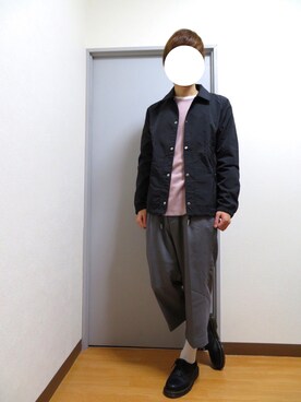 「Dr. Martens（ドクターマーチン）のDr.Martens (ドクターマーチン)/1461 3EYE GIBSON SHOES（その他シューズ）」を使った、Mr.Aさん（メンズ・172cm）の冬コーディネート