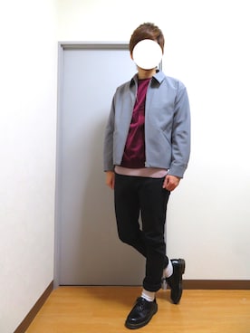 「Dr. Martens（ドクターマーチン）のDr.Martens (ドクターマーチン)/1461 3EYE GIBSON SHOES（その他シューズ）」を使った、Mr.Aさん（メンズ・172cm）の冬コーディネート