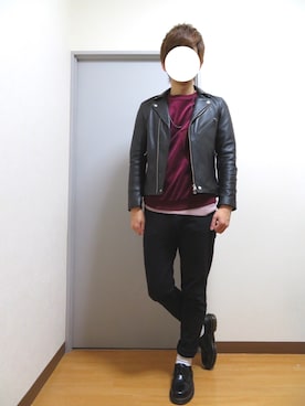 「Dr. Martens（ドクターマーチン）のDr.Martens (ドクターマーチン)/1461 3EYE GIBSON SHOES（その他シューズ）」を使った、Mr.Aさん（メンズ・172cm）の冬コーディネート