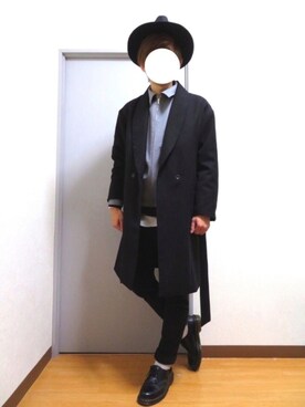 「Dr. Martens（ドクターマーチン）のDr.Martens (ドクターマーチン)/1461 3EYE GIBSON SHOES（その他シューズ）」を使った、Mr.Aさん（メンズ・172cm）の冬コーディネート