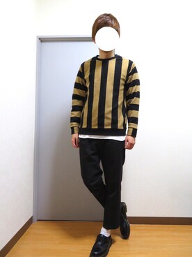 「Dr. Martens（ドクターマーチン）のDr.Martens (ドクターマーチン)/1461 3EYE GIBSON SHOES（その他シューズ）」を使った、Mr.Aさん（メンズ・172cm）の冬コーディネート