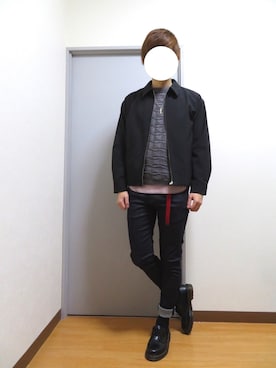 「Dr. Martens（ドクターマーチン）のDr.Martens (ドクターマーチン)/1461 3EYE GIBSON SHOES（その他シューズ）」を使った、Mr.Aさん（メンズ・172cm）の冬コーディネート