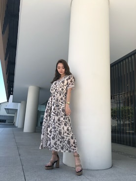 「ENVYM（アンビー）のアイテム（ワンピース/ドレス）」を使った、ENVYM_SEINAさん（レディース・158cm）の夏コーディネート