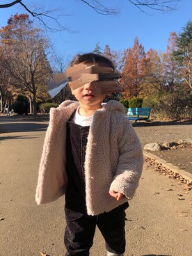 「babygap」｜「アイテム（オールインワン・サロペット）」を使った、aoさん（キッズ・90cm）の冬コーディネート