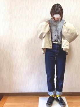 「apres jour（アプレジュール）のアイテム（マウンテンパーカー）」を使った、るん。さん（レディース・160cm）の春コーディネート