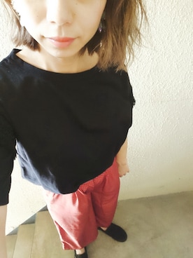 「おちびさん」｜「アイテム（スリッポン）」を使った、さやかさん（レディース・146cm）の夏コーディネート