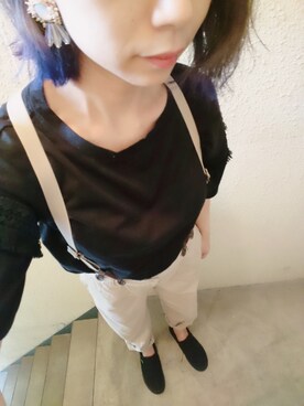 「GRL（グレイル）のアイテム（ピアス（両耳用））」を使った、さやかさん（レディース・146cm）の秋コーディネート