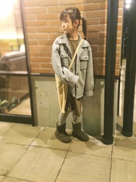 「Esime（エシミー）のアイテム」を使った、まーさん（キッズ・124cm）の冬コーディネート