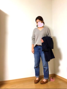 「SEVENDAYS=SUNDAY（セブンデイズサンデイ）のアイテム（チェスターコート）」を使った、hichin3さん（レディース・161cm）の冬コーディネート