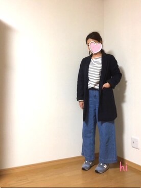 「SEVENDAYS=SUNDAY（セブンデイズサンデイ）のアイテム（チェスターコート）」を使った、hichin3さん（レディース・161cm）の冬コーディネート
