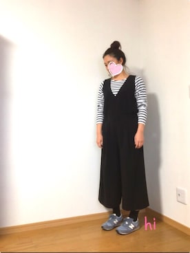 「スプリングSENSEOFPLACE」｜「アイテム（オールインワン・サロペット）」を使った、hichin3さん（レディース・161cm）の春コーディネート
