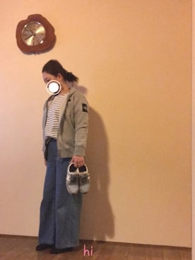 「ボーター」｜「アイテム（アクセサリー）」を使った、hichin3さん（レディース・161cm）の春コーディネート