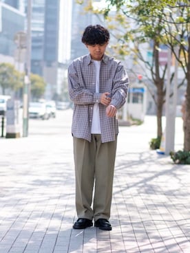 「KLEMAN（クレマン）の＜KLEMAN＞ PADRE/シューズ（モカシン/デッキシューズ）」を使った、yuya kawamotoさん（メンズ・165cm）の冬コーディネート