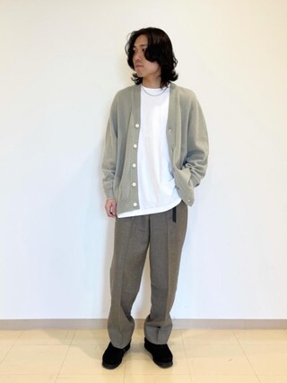 yuya kawamoto使用「Steven Alan（＜Steven Alan＞ TOP SXNY SUPER BAGGY TAPERED PANTS/パンツ）」的時尚穿搭