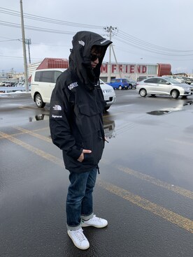 「STEVENSON OVERALL CO.（スティーブンソンオーバーオール）のアイテム（デニムパンツ）」を使った、masaさん（メンズ・171cm）の冬コーディネート