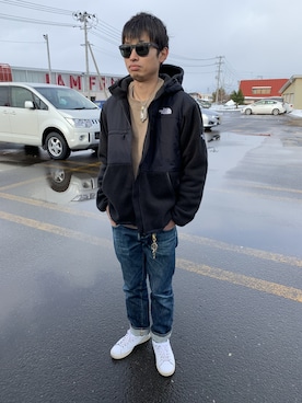 「STEVENSON OVERALL CO.（スティーブンソンオーバーオール）のアイテム（デニムパンツ）」を使った、masaさん（メンズ・171cm）の冬コーディネート