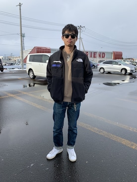 「STEVENSON OVERALL CO.（スティーブンソンオーバーオール）のアイテム（デニムパンツ）」を使った、masaさん（メンズ・171cm）の冬コーディネート