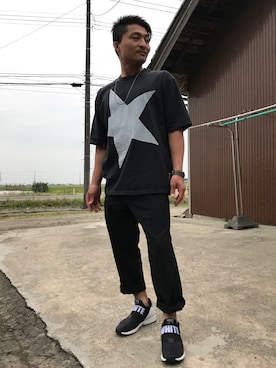 「White Mountaineering」｜「アイテム（アクセサリー）」を使った、tsu→さん（メンズ・165cm）の夏コーディネート