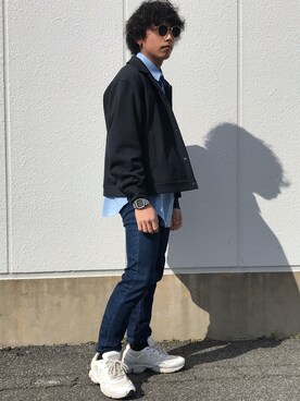 「CONVERSE TOKYO（コンバーストウキョウ）のアイテム（ジャケット/アウター）」を使った、miyachikaさん（メンズ・160cm）の春コーディネート