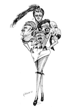 モデル撮影解説 / スーパーモデル堕犬さんのコーディネート