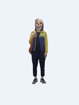 「UNIQLO（ユニクロ）のアイテム（スタジャン）」を使った、Suppin Skullさん（レディース・171cm）の夏コーディネート