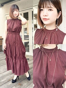 「cui-cui（キュイキュイ）のアイテム（アクセサリー）」を使った、cui-cuiさん（レディース・150cm）の夏コーディネート