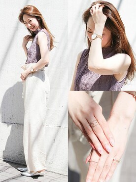 「cui-cui（キュイキュイ）のアイテム（アクセサリー）」を使った、cui-cuiさん（レディース・162cm）の夏コーディネート