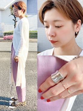 「cui-cui（キュイキュイ）のアイテム（アクセサリー）」を使った、cui-cuiさん（レディース・160cm）の春コーディネート