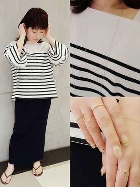「cui-cui（キュイキュイ）のアイテム（アクセサリー）」を使った、cui-cuiさん（レディース・160cm）の春コーディネート