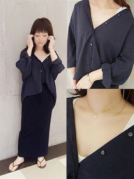 「cui-cui（キュイキュイ）のアイテム（アクセサリー）」を使った、cui-cuiさん（レディース・160cm）の春コーディネート