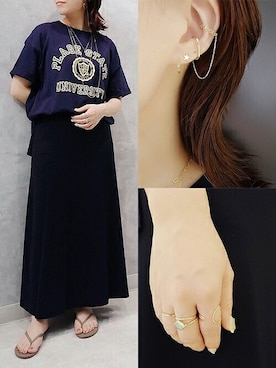 「cui-cui（キュイキュイ）のアイテム（アクセサリー）」を使った、cui-cuiさん（レディース・160cm）の夏コーディネート