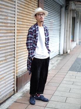 「STYLE」｜「アイテム（その他アウター）」を使った、John Bigotsさん（メンズ・171cm）の冬コーディネート