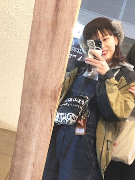 「orSlow（オアスロウ）のアイテム（オールインワン・サロペット）」を使った、chamaさん（レディース・152cm）の春コーディネート